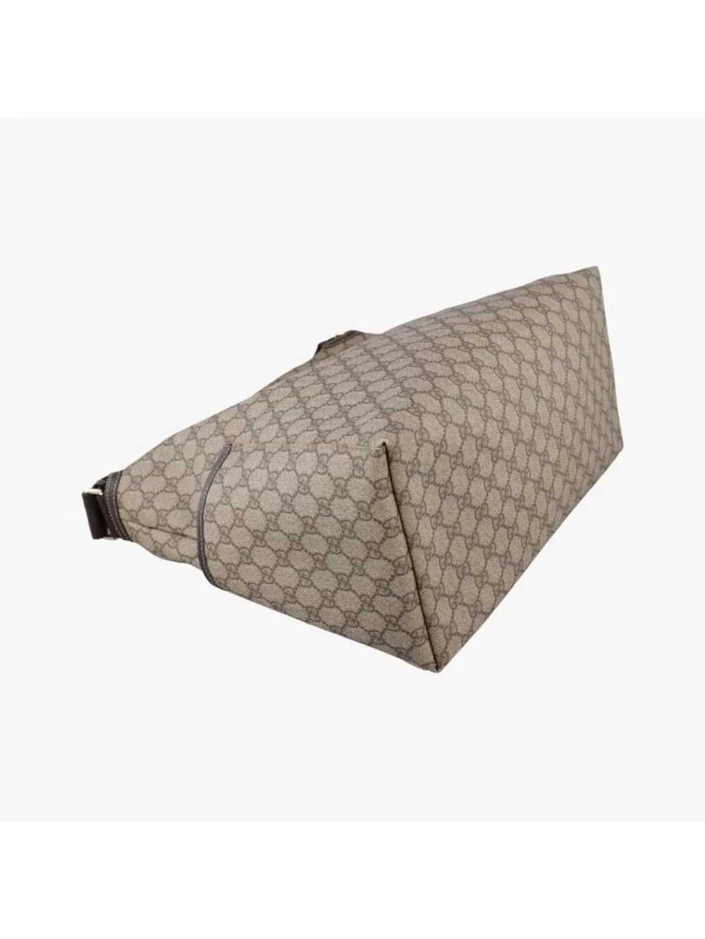 Gucci GG Plus Supreme Khaki Canvas Tote